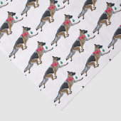 Schäferhund-Weihnachtsseidenpapier Seidenpapier (Ausschnitt)