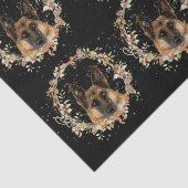 Schäferhund-Weihnachtsseidenpapier Seidenpapier (Ausschnitt)