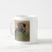 Schäferhund-Welpe "der Ausblick " Kaffeetasse (Vorderseite Links)