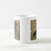 Schäferhund-Welpe "der Ausblick " Kaffeetasse (Mittel)