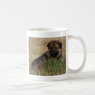 Schäferhund-Welpe "der Ausblick " Kaffeetasse