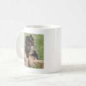 Schäferhund-Welpe Kaffeetasse (Vorderseite Links)