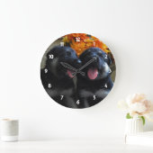 Schäferhund-Welpe: Wanduhr (Zuhause)