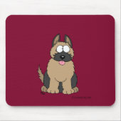 Schäferhund-Welpen-Mausunterlage Mousepad (Vorne)