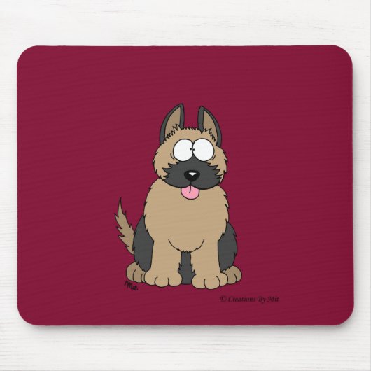 Schäferhund-Welpen-Mausunterlage Mousepad (Vorne)
