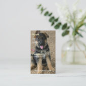 Schäferhund-Welpen-Visitenkarte Visitenkarte (Stehend Vorderseite)
