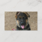 Schäferhund-Welpen-Visitenkarte Visitenkarte (Rückseite)