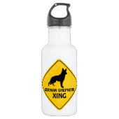 Schäferhund Xing Trinkflasche (Vorderseite)