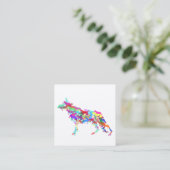 Schäferhunde Quadratische Visitenkarte (Stehend Vorderseite)