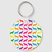 Schäferhunde Regenbogen Schlüsselanhänger (Vorderseite)