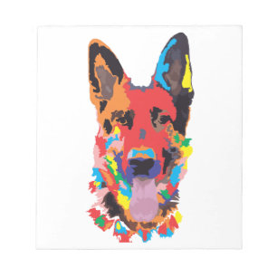 Schäferhundfarbe Notizblock