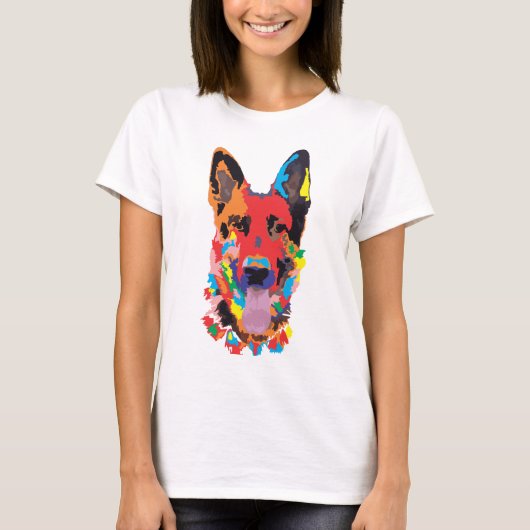 Schäferhundfarbe T-Shirt (Vorderseite)
