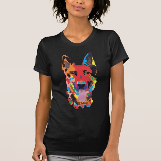 Schäferhundfarbe T-Shirt (Vorderseite)