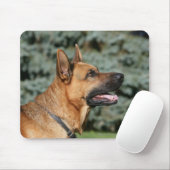 SchäferhundHeadshot 1 Mousepad (Mit Mouse)