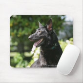 SchäferhundHeadshot 2 Mousepad (Mit Mouse)
