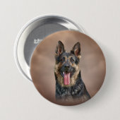 Schäferhundhund Button (Vorne & Hinten)