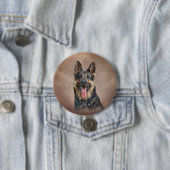 Schäferhundhund Button (Beispiel)