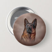 Schäferhundhund Button (Vorne & Hinten)