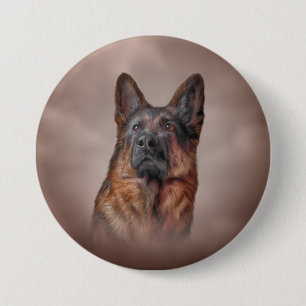Schäferhundhund Button