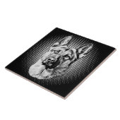 Schäferhundhund Fliese (Seite)