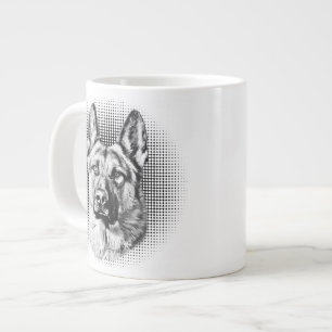 Schäferhundhund Jumbo-Tasse