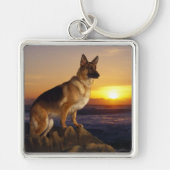 Schäferhundhund Schlüsselanhänger (Vorne)
