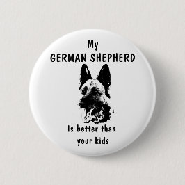 Schäferhundknopf Button