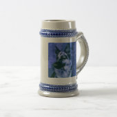 SchäferhundTasse oder Stein Bierglas (VorderseiteRechts)