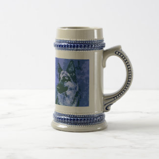SchäferhundTasse oder Stein Bierglas