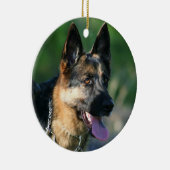 Schäferhundverzierung Keramik Ornament (Rechts)