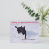 Schäferhundweihnachtspostkarte Feiertagspostkarte (Stehend Vorderseite)