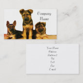 Schäferhundwelpen-Visitenkarten Visitenkarte (Vorne/Hinten)