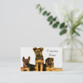 Schäferhundwelpen-Visitenkarten Visitenkarte (Stehend Vorderseite)