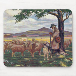 Schäferpflege Vintage Mousepad