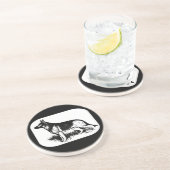 Schäferprofil Getränkeuntersetzer (Seite)