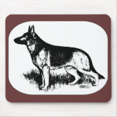 Schäferprofil Mousepad (Vorne)