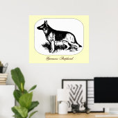 Schäferprofil Poster (Heimbüro)