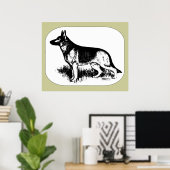 Schäferprofil Poster (Heimbüro)