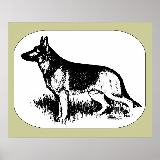 Schäferprofil Poster (Vorne)