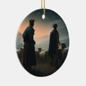 Schäfers Uhr Weihnachten Keramik Ornament (Rechts)