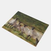 Schaffamilie Fußmatte (Schrägansicht)