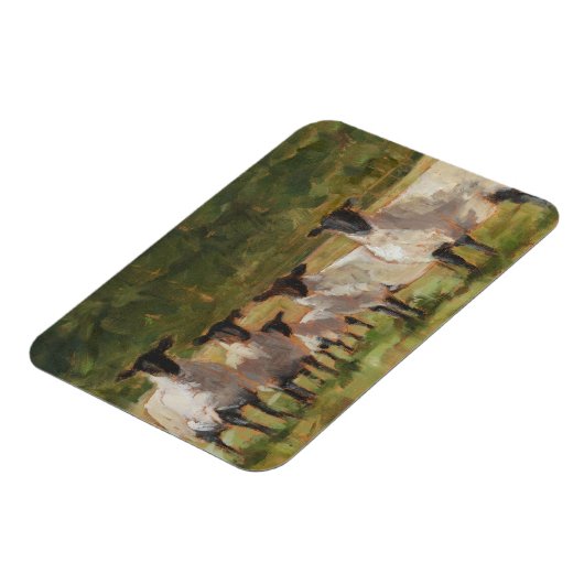 Schaffamilie Magnet (Linke Seite)