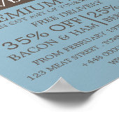 Schaffarm, Bauer & Butcher Werbung Poster (Ecke)