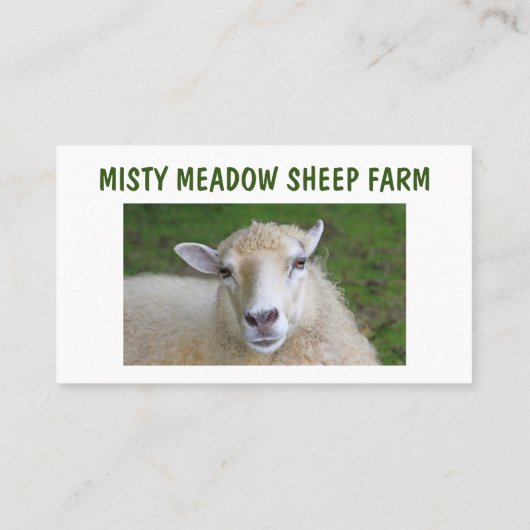 Schaffarm Custom Visitenkarte (Rückseite)