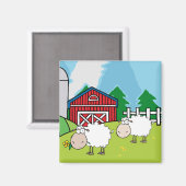 Schaffarm Magnet (Vorderseite/Rückseite)