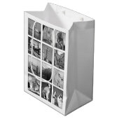 Schaffen-Ihr-Eigene Foto-Collagen-Geschenk-Tasche Mittlere Geschenktüte (Vorderseite Schrägansicht)