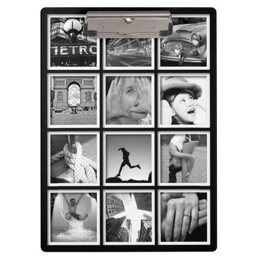 Schaffen-Ihr-Eigenes Foto-Collagen-Klemmbrett Klemmbrett (Vorderseite)