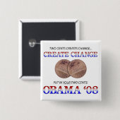 Schaffen Sie Änderung mit Obama Button (Vorne & Hinten)