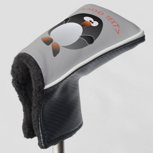 Schaffen Sie ein Pinguin-Golf Golf Headcover (3/4 Vorderseite)