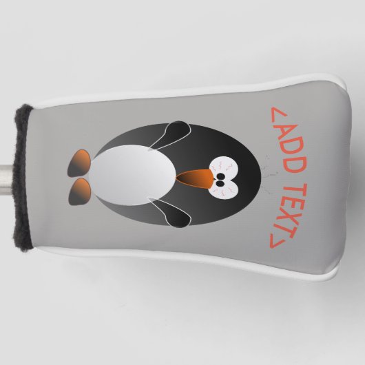 Schaffen Sie ein Pinguin-Golf Golf Headcover (Vorderseite)